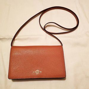 COACH CROSSBODY CLUTCH PINK